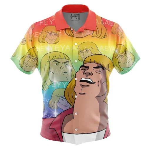 Chemise hawaïenne HEYYEYAA He-Man Maîtres de l’Univers