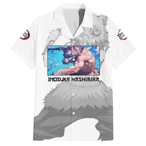 Chemise hawaïenne Inosuke Hashibira Demon Slayer Anime