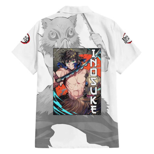 Chemise hawaïenne Inosuke Hashibira Demon Slayer Anime – Image 2