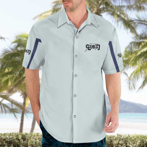 Chemise hawaïenne Akaza Hakuji Demon Slayer Anime – Image 3