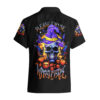 Chemise hawaïenne crâne Halloween Resting Witch Face