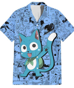 Chemise hawaïenne Happy Fairy Tail Manga Mix