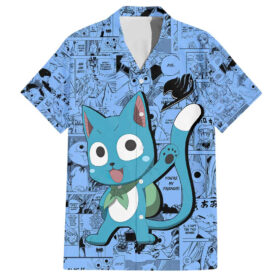 Chemise hawaïenne Happy Fairy Tail Manga Mix