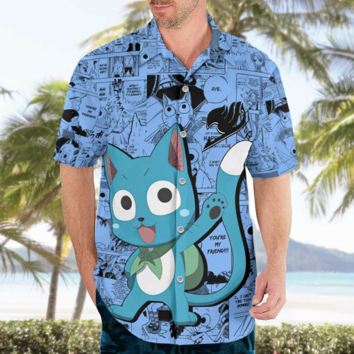 Chemise hawaïenne Happy Fairy Tail Manga Mix – Image 3