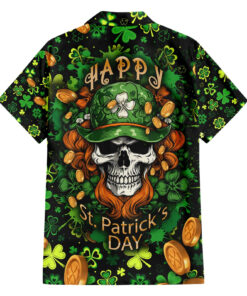 Chemise hawaïenne crâne Saint Patrick’s Day