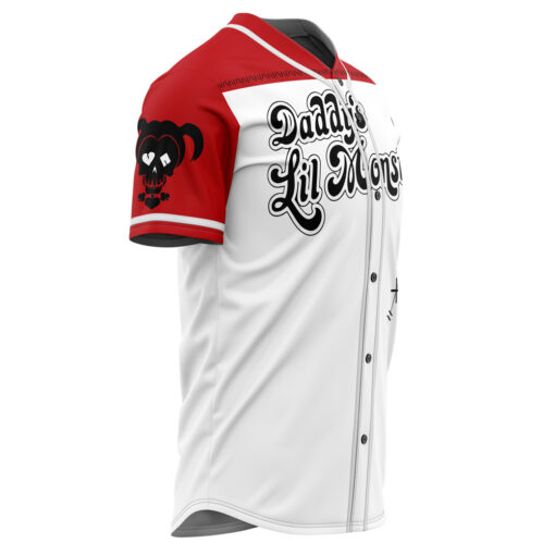 Maillot de baseball Harley Quinn Daddy's Lil Monster DC Comics – Image 2
