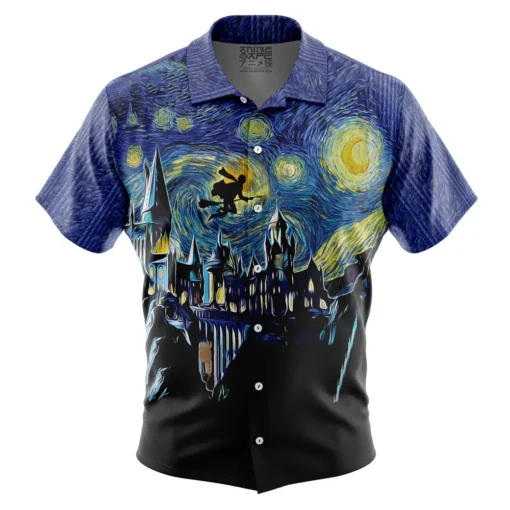 Chemise hawaïenne Nuit étoilée Harry Potter Poudlard