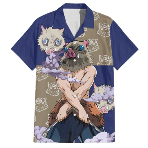 Chemise hawaïenne Inosuke Hashibira Demon Slayer Anime