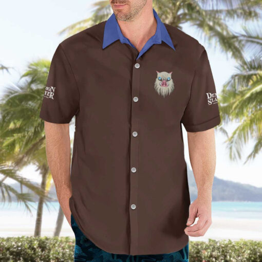Chemise hawaïenne Inosuke Hashibira Japon Anime – Image 3