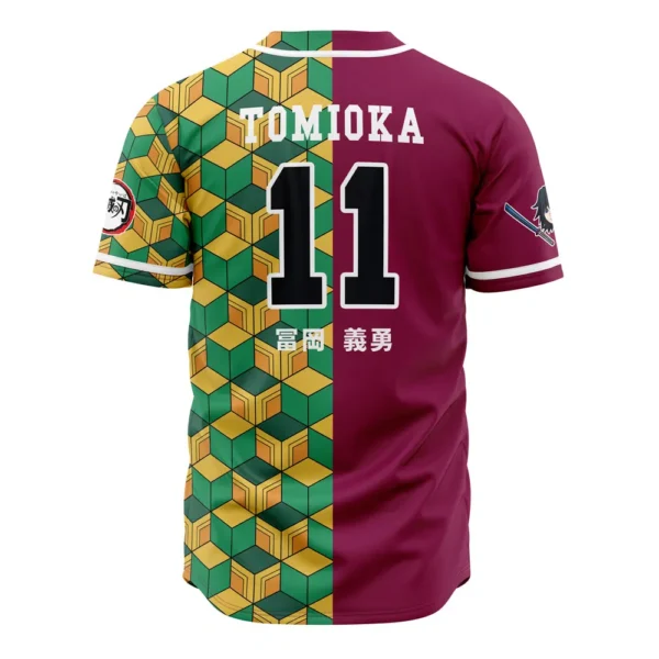 Maillot de baseball Hashira Giyu Tomioka Demon Slayer – Image 2