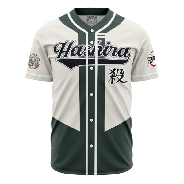 Maillot de baseball Hashira Sanemi Shinazugawa Demon Slayer
