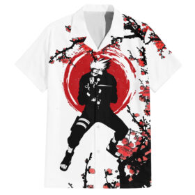 Chemise hawaïenne Kakashi Hatake style japonais