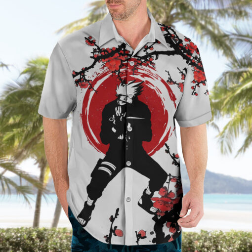 Chemise hawaïenne Kakashi Hatake style japonais – Image 3