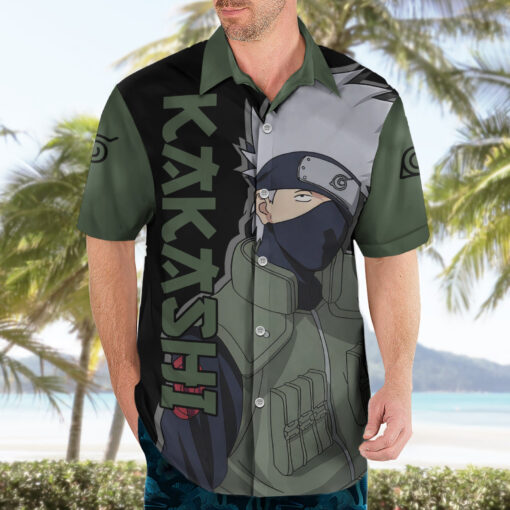 Chemise hawaïenne Kakashi Hatake yeux du Sharingan – Image 3