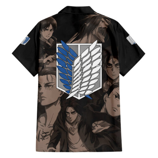 Chemise hawaïenne Eren Yeager L’Attaque des Titans – Image 2