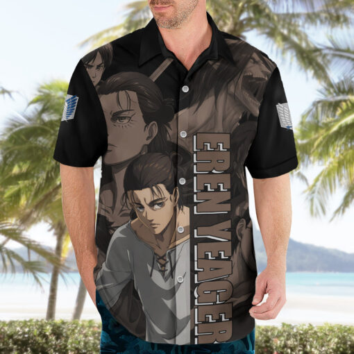 Chemise hawaïenne Eren Yeager L’Attaque des Titans – Image 3