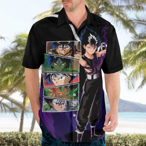 Chemise hawaïenne Hiei Yu Yu Hakusho Anime – Image 3