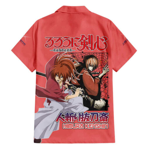 Chemise hawaïenne Himura Kenshin Rurouni Anime – Image 2