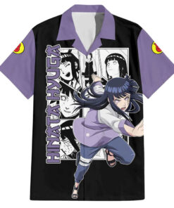 Chemise hawaïenne Hinata Hyuga Naruto Manga Mix