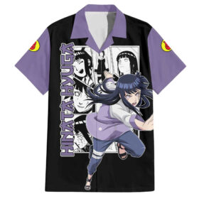 Chemise hawaïenne Hinata Hyuga Naruto Manga Mix