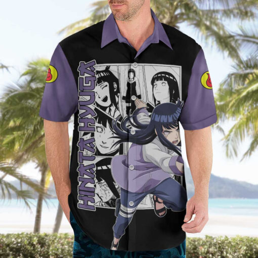 Chemise hawaïenne Hinata Hyuga Naruto Manga Mix – Image 3