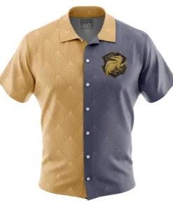 Chemise hawaïenne Hogwarts Legacy Blason Poufsouffle Harry Potter