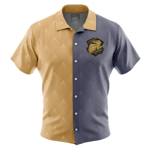 Chemise hawaïenne Hogwarts Legacy Blason Poufsouffle Harry Potter