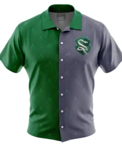 Chemise hawaïenne Badge Serpentard Hogwarts Legacy