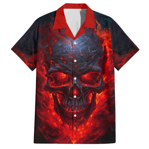 Chemise hawaïenne crâne Karma citation – Image 2