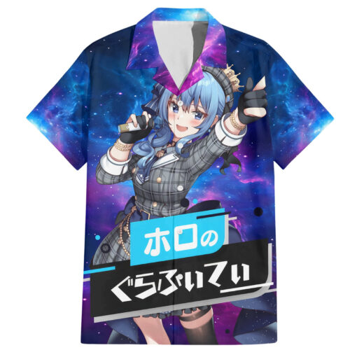 Chemise hawaïenne Hoshimachi Suisei HoloLive Galaxie