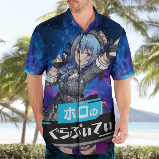 Chemise hawaïenne Hoshimachi Suisei HoloLive Galaxie – Image 3