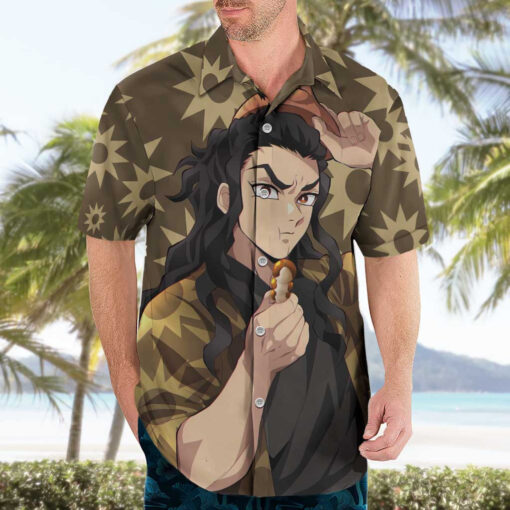 Chemise hawaïenne Hotaru Haganezuka Demon Slayer Anime – Image 3