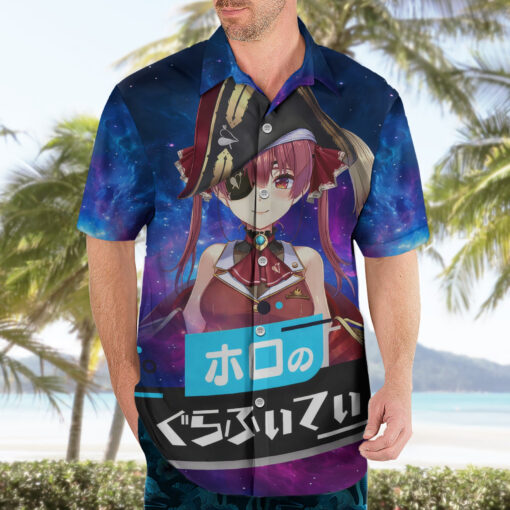 Chemise hawaïenne Houshou Marine HoloLive Galaxie – Image 3