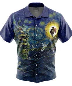 Chemise hawaïenne Château Ambulant Studio Ghibli