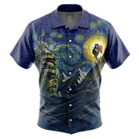 Chemise hawaïenne Château Ambulant Studio Ghibli