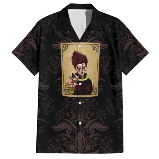 Chemise hawaïenne Hisoka regard hypnotique Hunter x Hunter