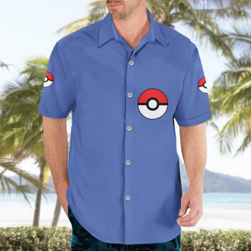 Chemise hawaïenne Pokémon type Glace Anime – Image 3