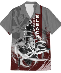 Chemise hawaïenne Ichigo Kurosaki Bleach style sanglant grunge