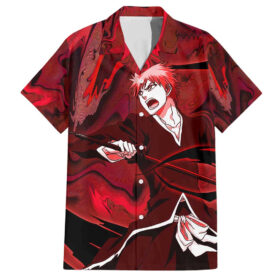 Chemise hawaïenne Ichigo True Shikai Bleach Trippy Mix