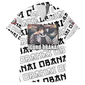 Chemise hawaïenne Obanai Iguro Demon Slayer Anime