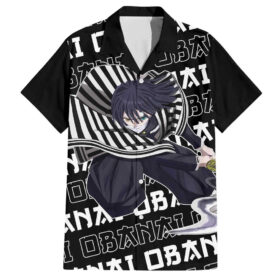 Chemise hawaïenne Obanai Iguro Demon Slayer Japon