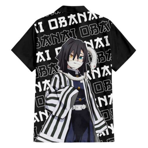 Chemise hawaïenne Obanai Iguro Demon Slayer Japon – Image 2