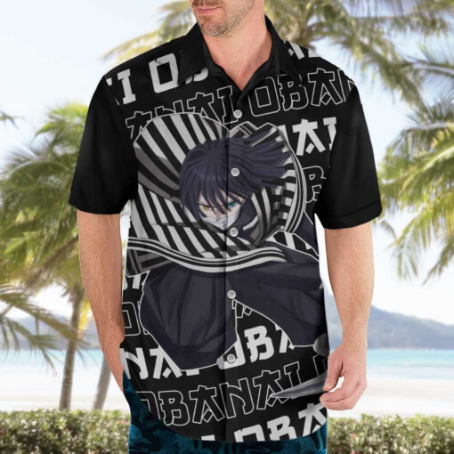 Chemise hawaïenne Obanai Iguro Demon Slayer Japon – Image 3