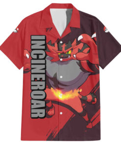 Chemise hawaïenne Félinferno Pokémon Anime