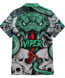 Chemise hawaïenne trio infernal crâne, vipère & serpent