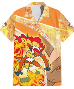 Chemise hawaïenne Simiabraz Pokémon Anime
