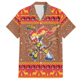Chemise hawaïenne Simiabraz Pokémon pixel Noël