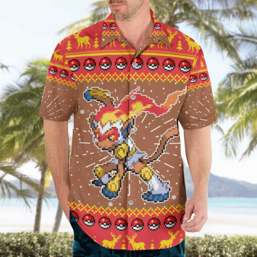 Chemise hawaïenne Simiabraz Pokémon pixel Noël – Image 3