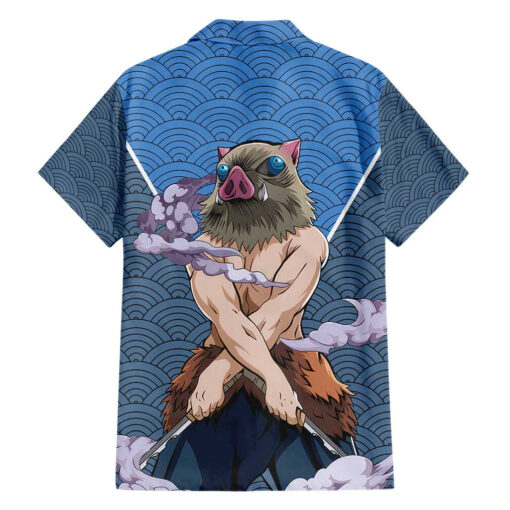Chemise hawaïenne Inosuke Demon Slayer art japonais – Image 2