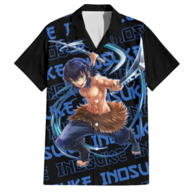 Chemise hawaïenne Inosuke Hashibira Demon Slayer Japon